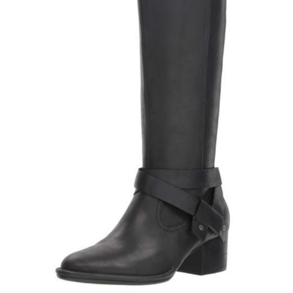 Ugg Bandera Leather Knee High Boots in Black. UGG SN 1095056. #485 - Picture 3 of 16